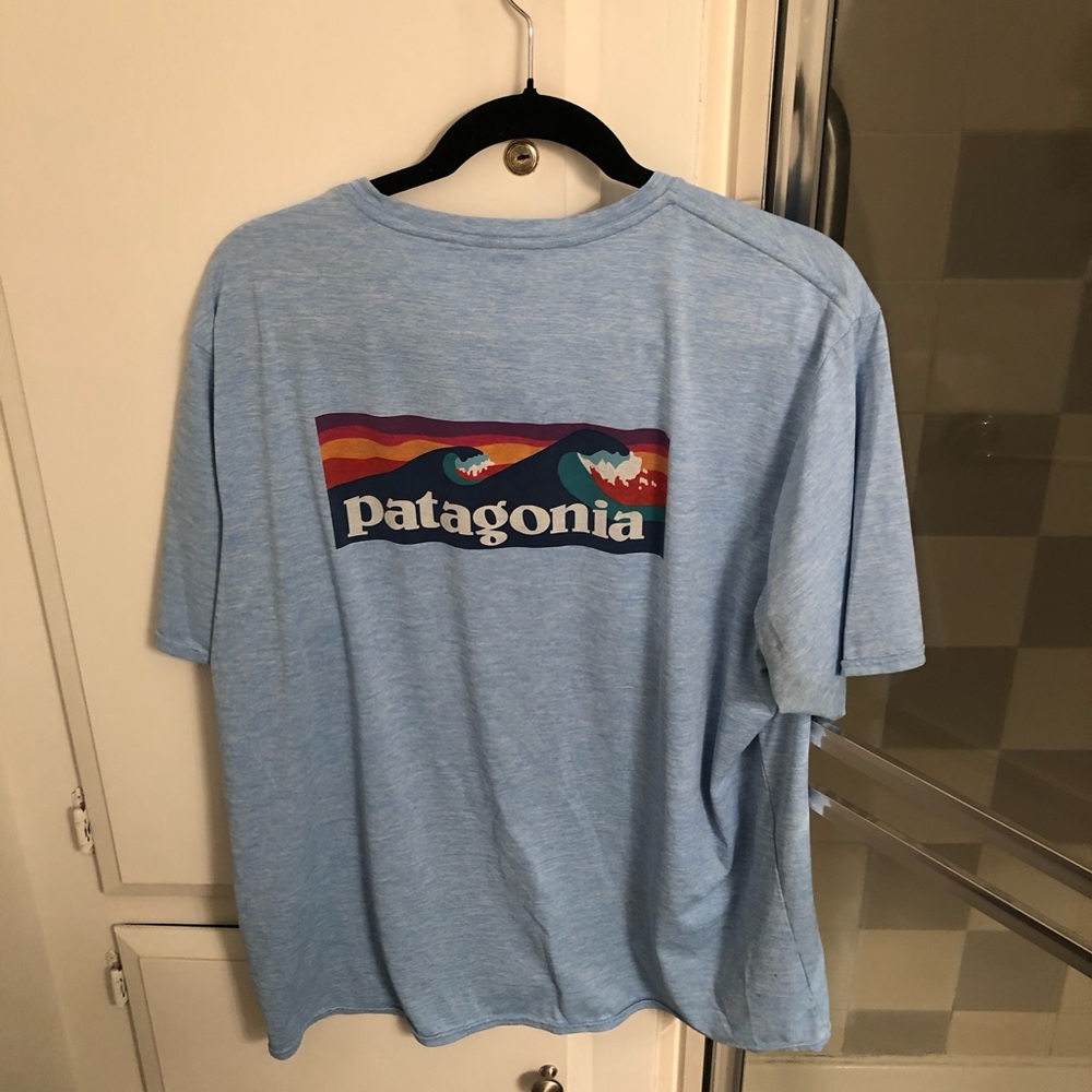 XL Patagonia Capilene Cool Daily Blue T-Shirt